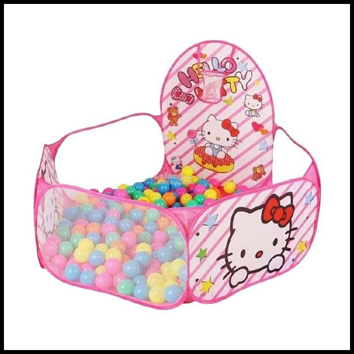New Tenda Keranjang Mandi Bola Hello Kitty - Tenda Anak Hello Kitty