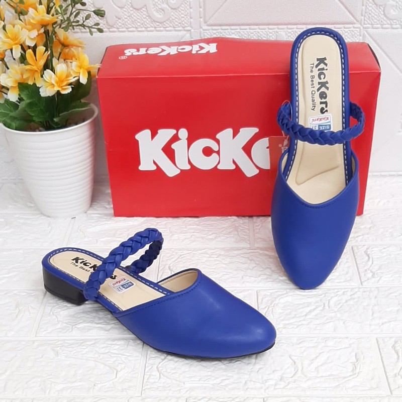 SENDAL KICKERS SLOP WANITA WEDGES TALI KEPANG BEST SELLER