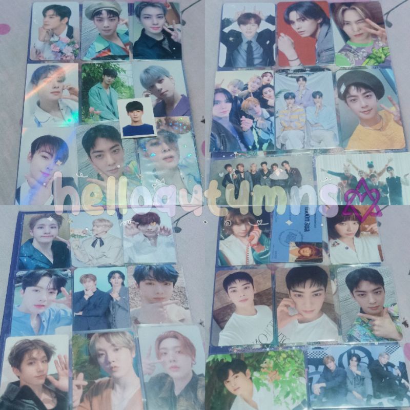PC PHOTOCARD EUNWOO SANHA JINJIN ROCKY OT6 UNIT DAN MOON SUA , ROROHA EVERLINE FS , OTK , BENE ALL Y