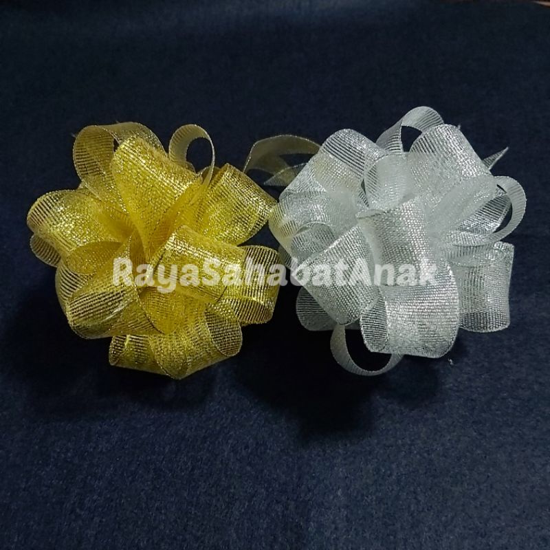 

Pita Jadi Hiasan Kado emas perak / gold silver
