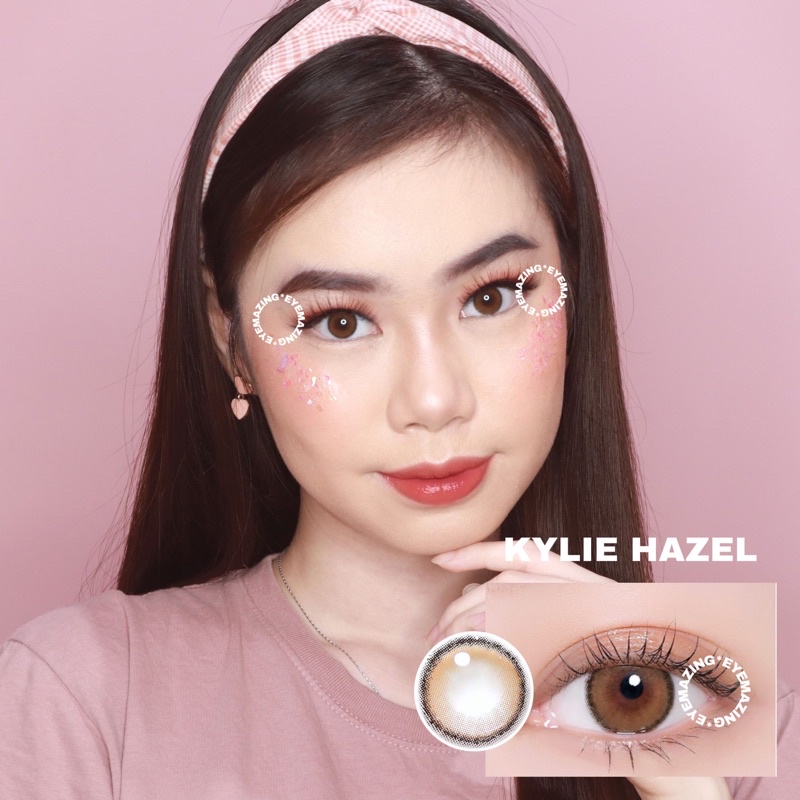 EYEMAZING Softlens - KYLIE Hazel / Brown / Coklat Normal Minus Beda Minus