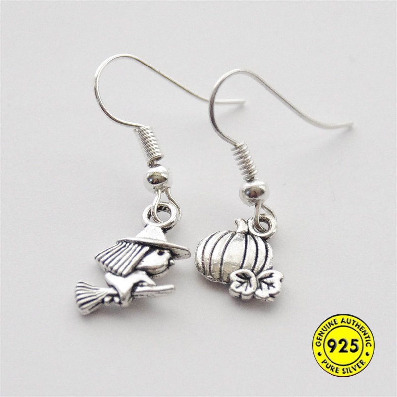 Set Anting Cincin Model Terbuka Untuk Ornamen Halloween
