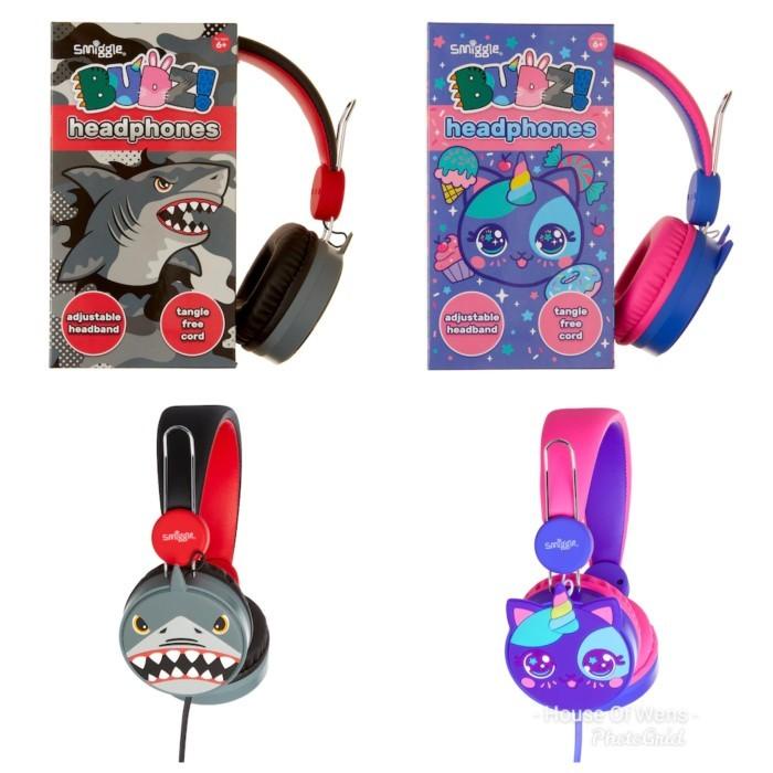 SMIGGLE BUDZ HEADPHONES - HEADPHONE SMIGGLE ORIGINAL - Abu-abu