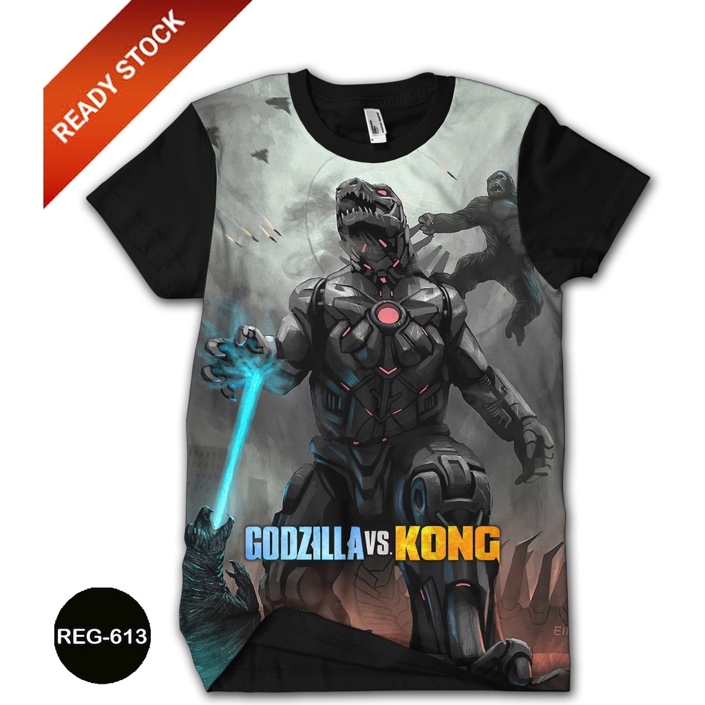 Baju Anak Godzilla vs. Kong 3D Baju Godzilla vs. Kong 3D Serial Epic Monsterverse Anak dan Dewasa #R