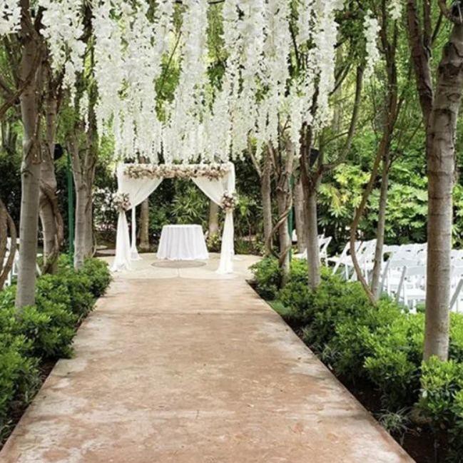 Best Seller KODE-491 12pcs bunga wisteria jumbo / lusinan wisteria jumbo/bunga dekorasi/bunga arti