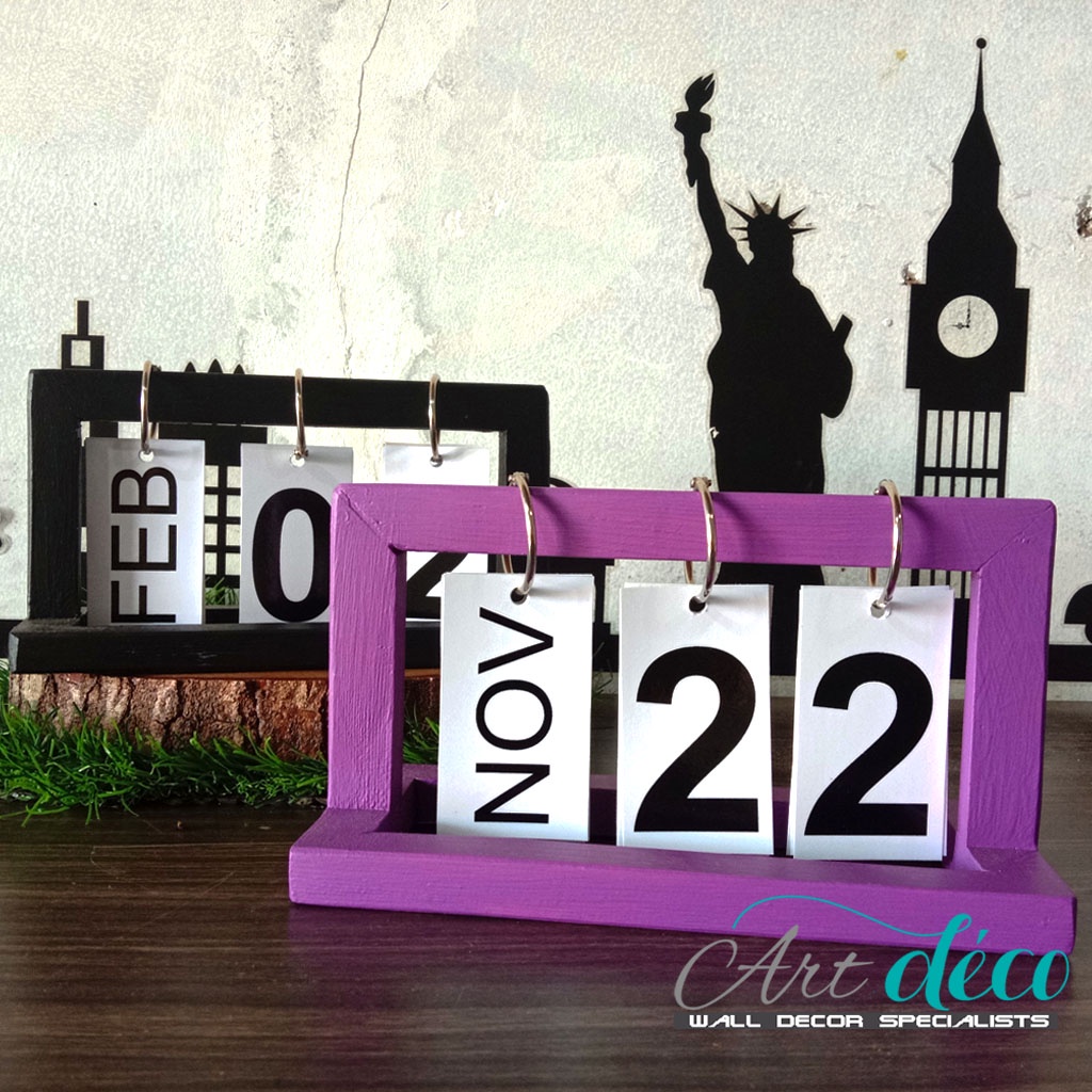 

minihome calendar — kalender kayu ala korea aethetic