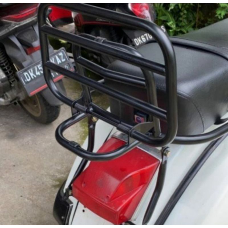 Jual backrack vespa px, new px, super, sprint, exel, exlusif, aksesoris
