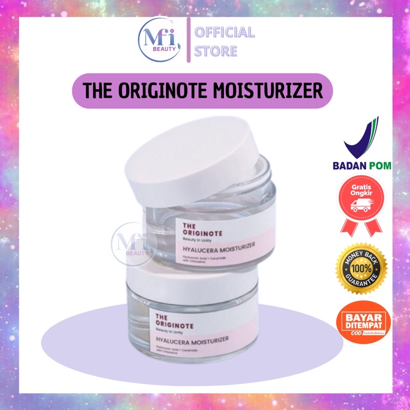 MFI - THE ORIGINOTE HYALUCERA MOISTURIZER GEL 50ML / PELEMBAB WAJAH UNTUK MEMPERBAIKI SKIN BARRIER DAN MENGHIDRASI KULIT