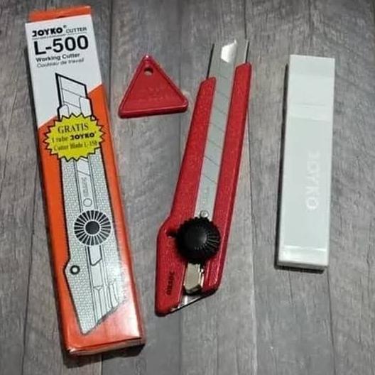 

Cutter Besar JOYKO L500 GRATIS REFILL PISAU 1TUBE isi 5pcs/Kater L-500