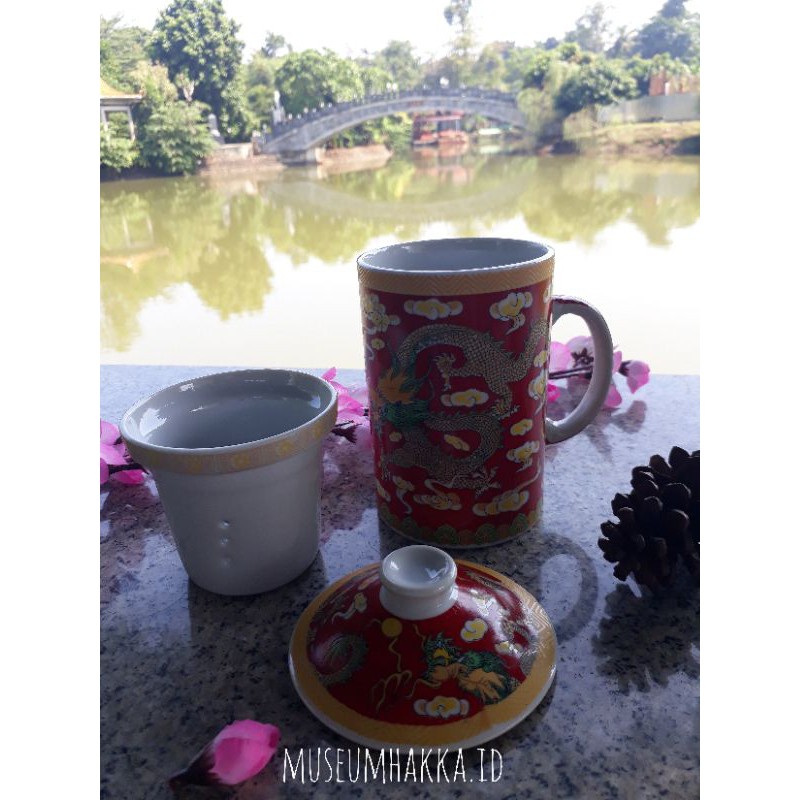 Cangkir Keramik + Penutup