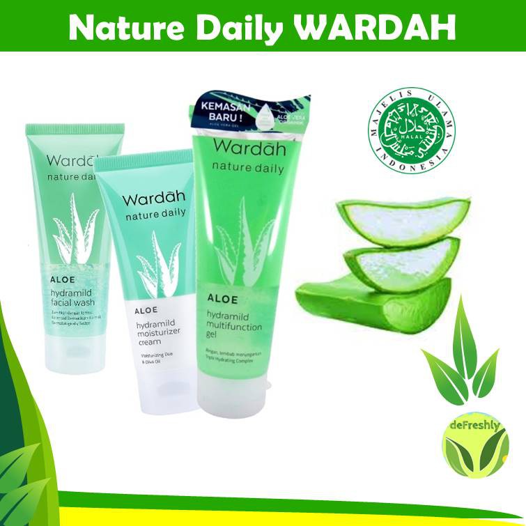 WARDAH Aloe Hydramild Series | Multifunction Gel | Face Wash | Moisturizer Cream | Serum | Hand Gel