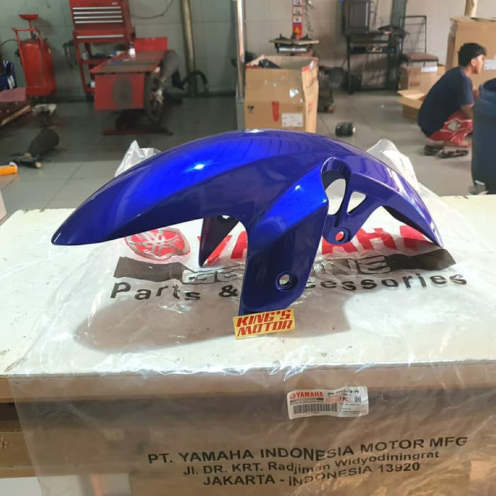 SPAKBOR DEPAN MX KING BIRU GP (2PV-10-P0) ASLI YAMAHA