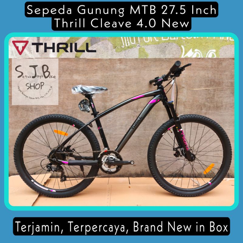 Sepeda Gunung MTB 27.5 Inch THRILL CLEAVE 4.0 New Alloy 3x7 Speed