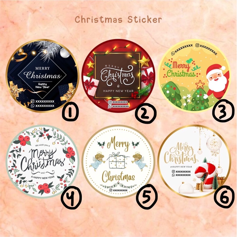 

STICKER UCAPAN NATAL CHRISTMAS 024