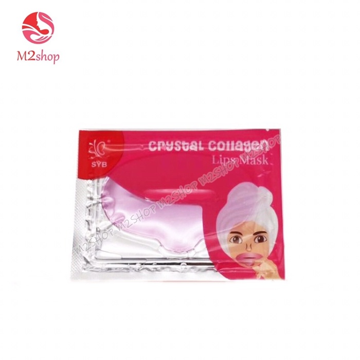 [1Pcs] Masker Bibir Crsytal Collagen untuk Perawatan Bibir Menyeluruh Melembabkan &amp; Mencerahkan Warna Bibir | SYB Masker Bibir Lip Mask