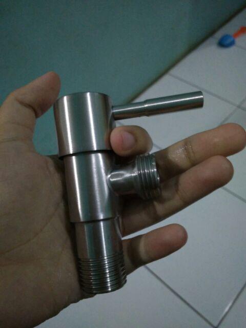 Sus 304 Stop Kran Cabang Stainless Steel Tebal Kuat Dof Murah
