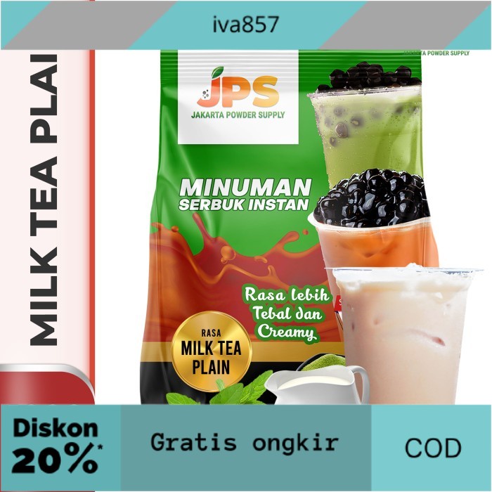 

PROMO Bubuk Minuman Milk Tea Plain Powder JPS Tanpa Gula GRATIS ONGKIR