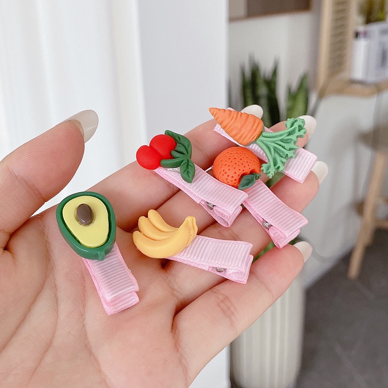 10Pcs/Set Kids Korean INS Style Princess Cartoons Bangs Broken Hair Clip / Acrylic Geometry No Hurt Hair Headwear