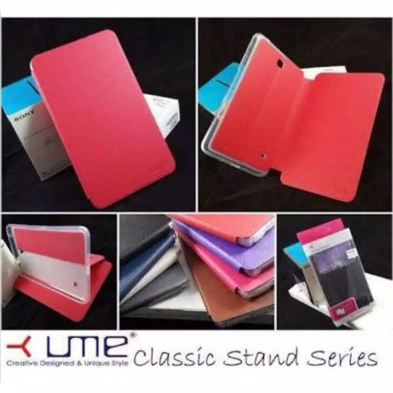 Case Samsung Galaxy Tab 4 10.1 T530 T535 Sarung Leather Flip Folio Book Buku Cover Casing UME