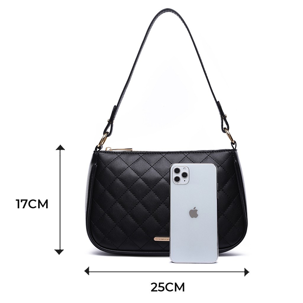 [HONYAN] Tas Vintage Bag Wanita 2 Tali Korean Selempang Original - Sophie Vintage Shoulder Bag-5