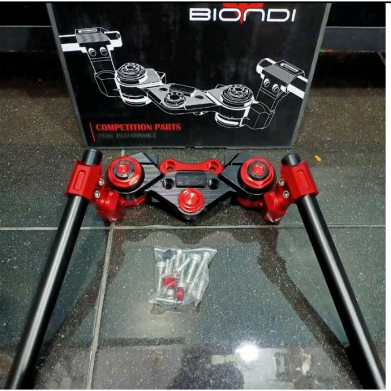 stang jepit nmax stang variasi nmax merk BIONDI full cnc