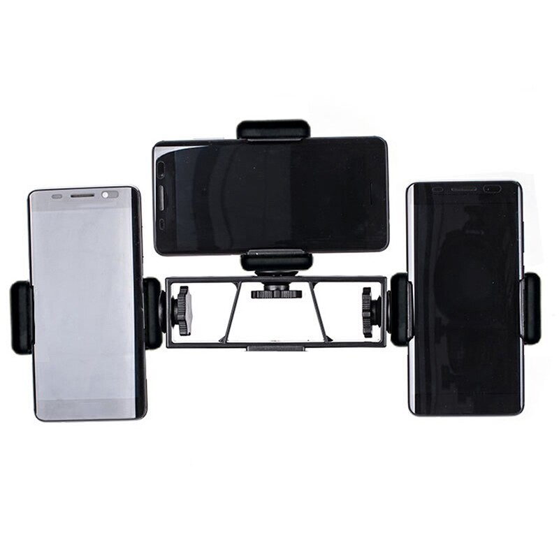 Sambungan Holder Tripod 3 in 1 Three-position Clip Live Multi Clip Mobile Phone Live Broadcast