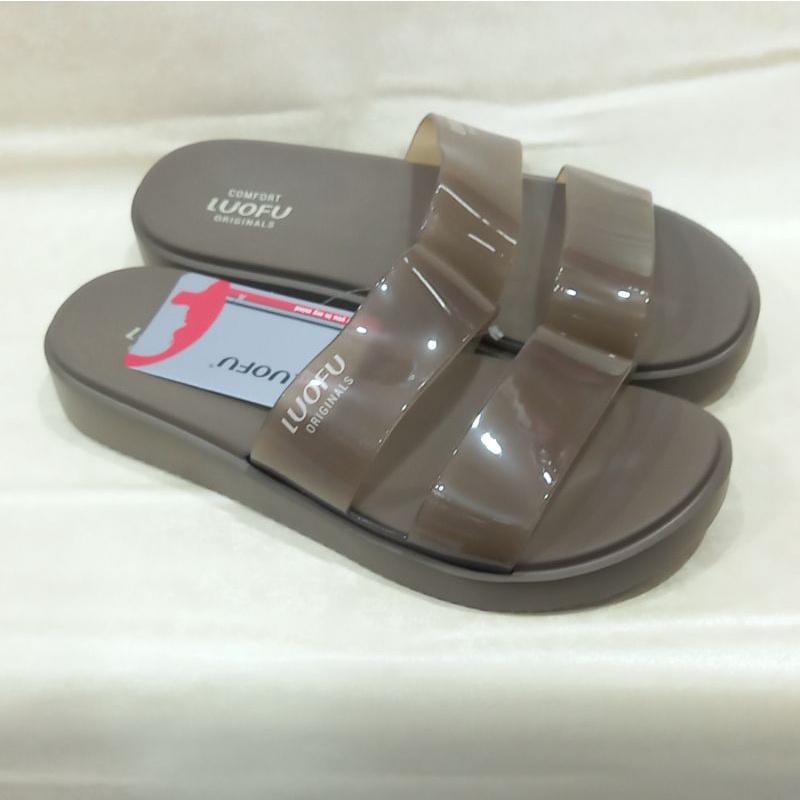 sandal selop ban 2 wanita luofu E7199