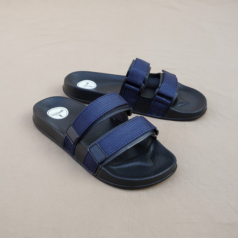 Sandal Slide Pria Sandal Walkers Weber Navy sandal slop sendal Santai Sendal Casual Ringan Nyaman