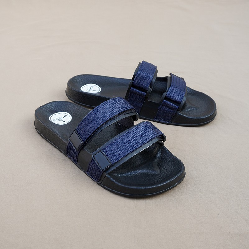 BIG SALE!! Sandal Casual Pria Slipon Terbaru Sendal Slide Walkers Weber Navy Kasual Santai Terlaris