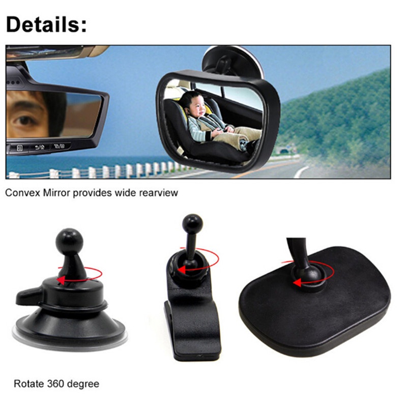 【Theredsunrisesiwy.id】Car Baby Back Seat Rear View Mirror for Infant Child Toddler Safety View