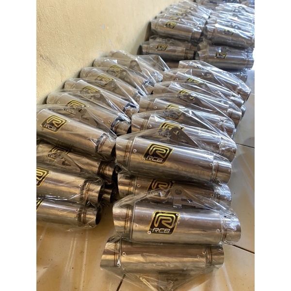 Selencer knalpot racing model RCB pendek silencer murah