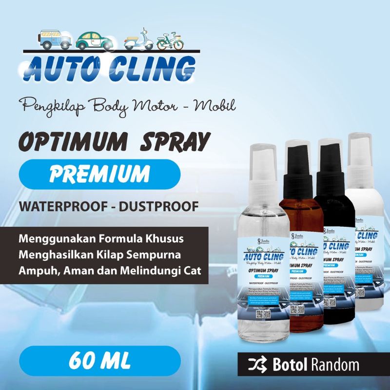 AUTO CLING - Pengkilap Mobil Motor Optimum Spray 60 ml