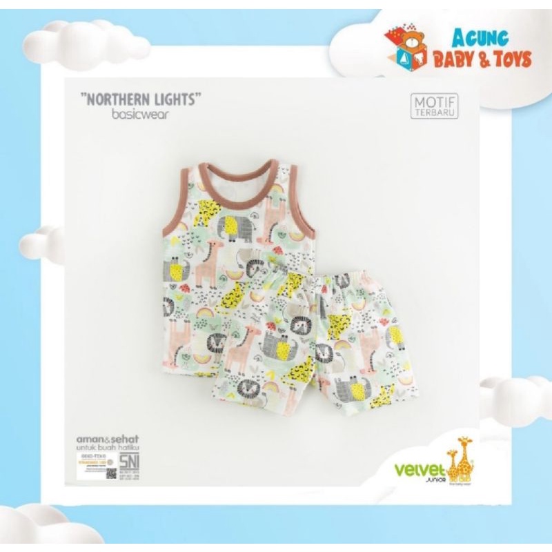 Setelan velvet junior Kutung pendek XL