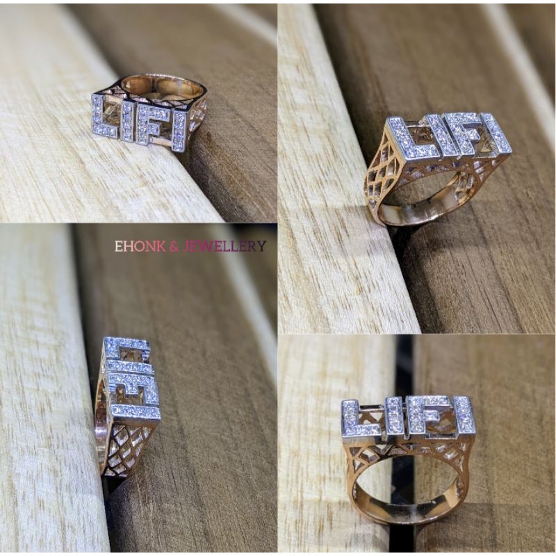 CINCIN NAMA BERLIAN EROPA ASLI CUSTOM PERAK