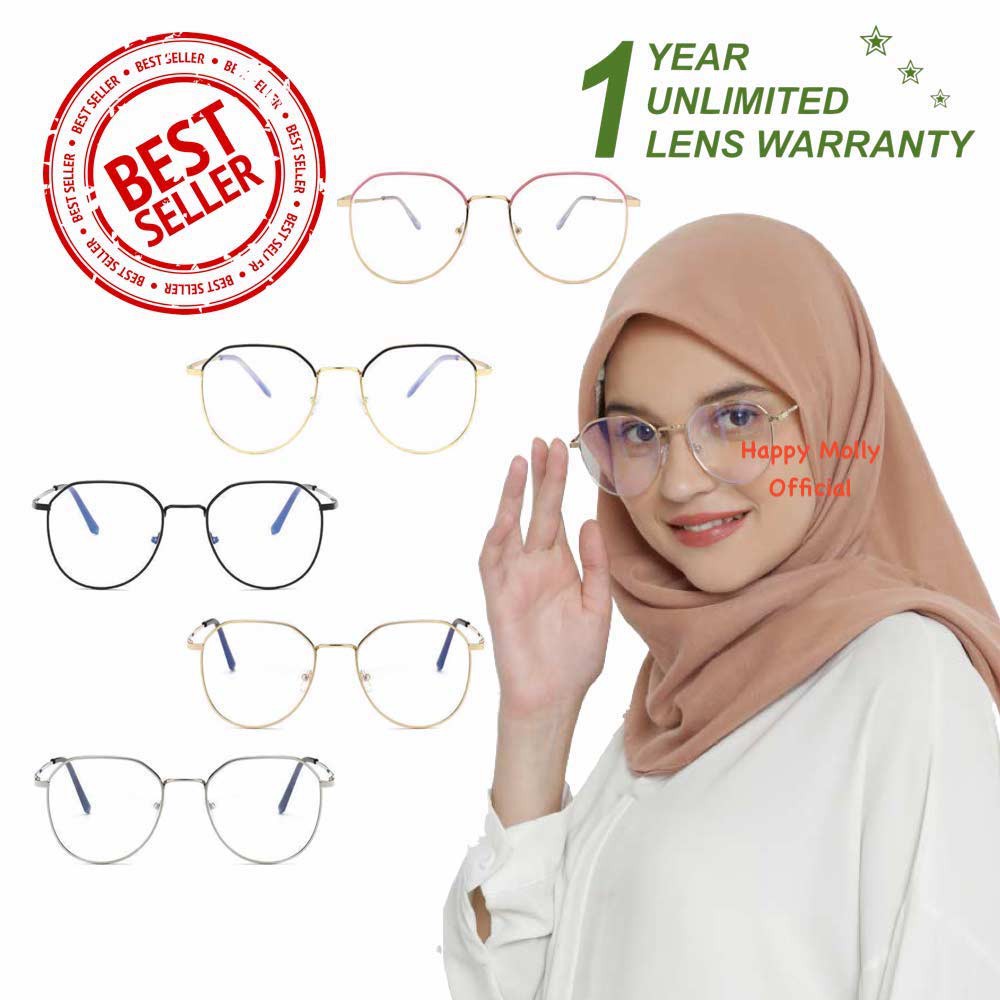 Kacamata Anti Radiasi (Design Korea) Pria dan Wanita Hijab - HM510 D ( Group Solo )