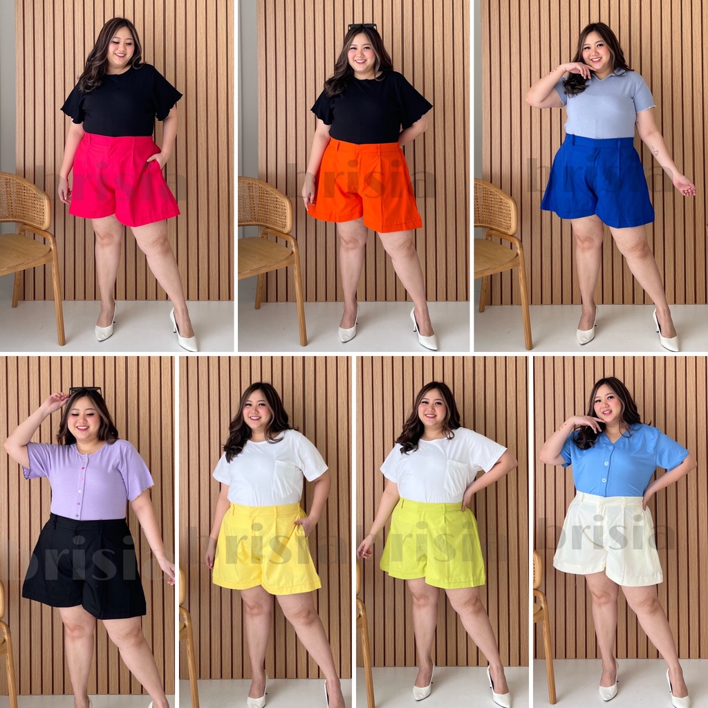 BRISIA JEANS - BYEOL Hotpants Jumbo / Celana Pendek Bigsize