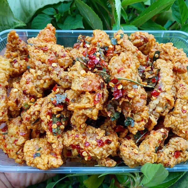 KERIPIK USUS AYAM PEDAS /  KERIPIK USUS JAJANAN SULTAN BANDUNG