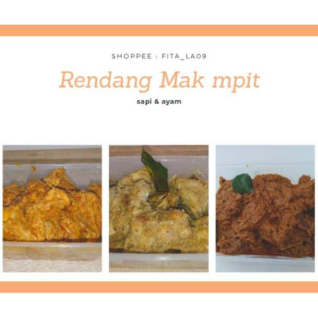 

Rendang ayam/ekor 10-12 potong
