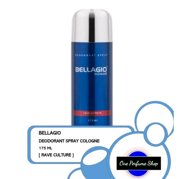 Parfum Bellagio Deodorant Spray Rave Culture Belagio Deo Merah 175ml