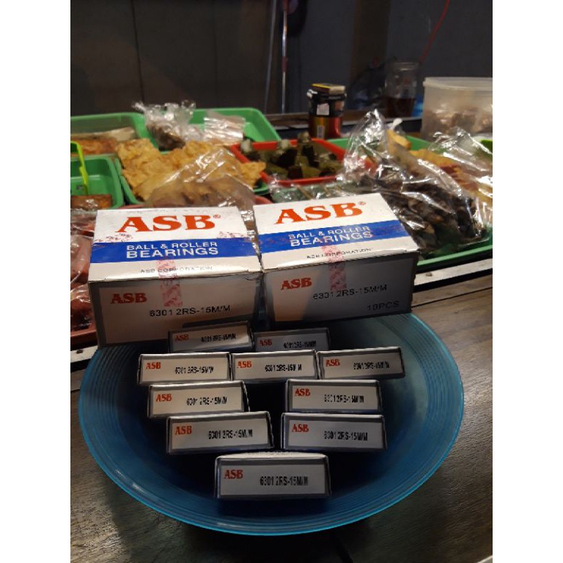 BEARING ASB 6301 2RS 15MM LAKER ASB 6301 2RS 15MM