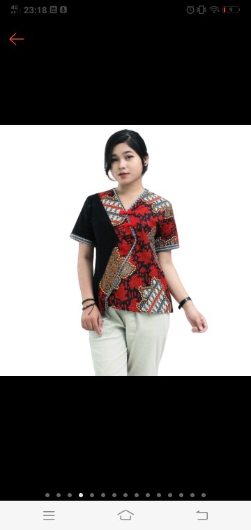 Atasan Batik Wanita Blouse Modern S-m-l-xl-xxl-3l-4l-5l