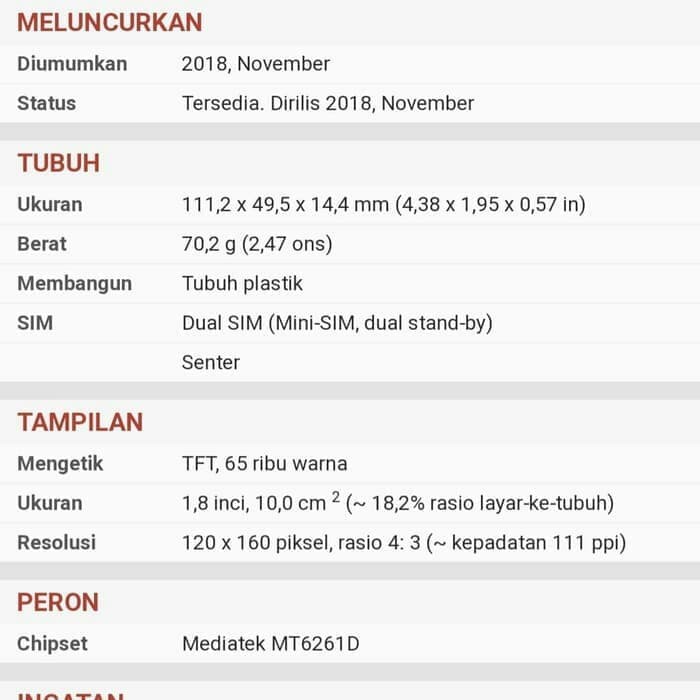 Diskon Nokia 106 Dual Sim Kamera Whatsapp Facebook Merah Shopee Indonesia