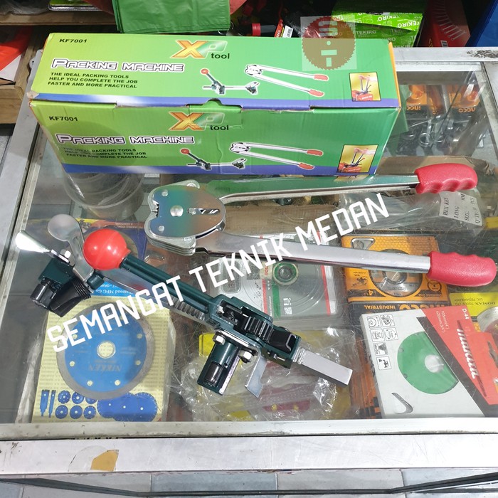 

ALAT MESIN PACKER TALI KLEM PACKING KARDUS STRAPPING BAND TOOL MANUAL
