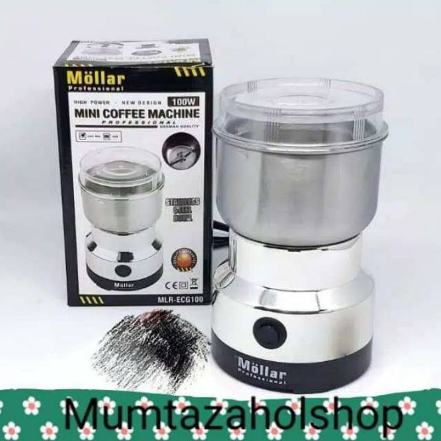 Mollar Mini Coffee Grinder - Gilingan Kopi Listrik Bumbu Dapur Elektrik