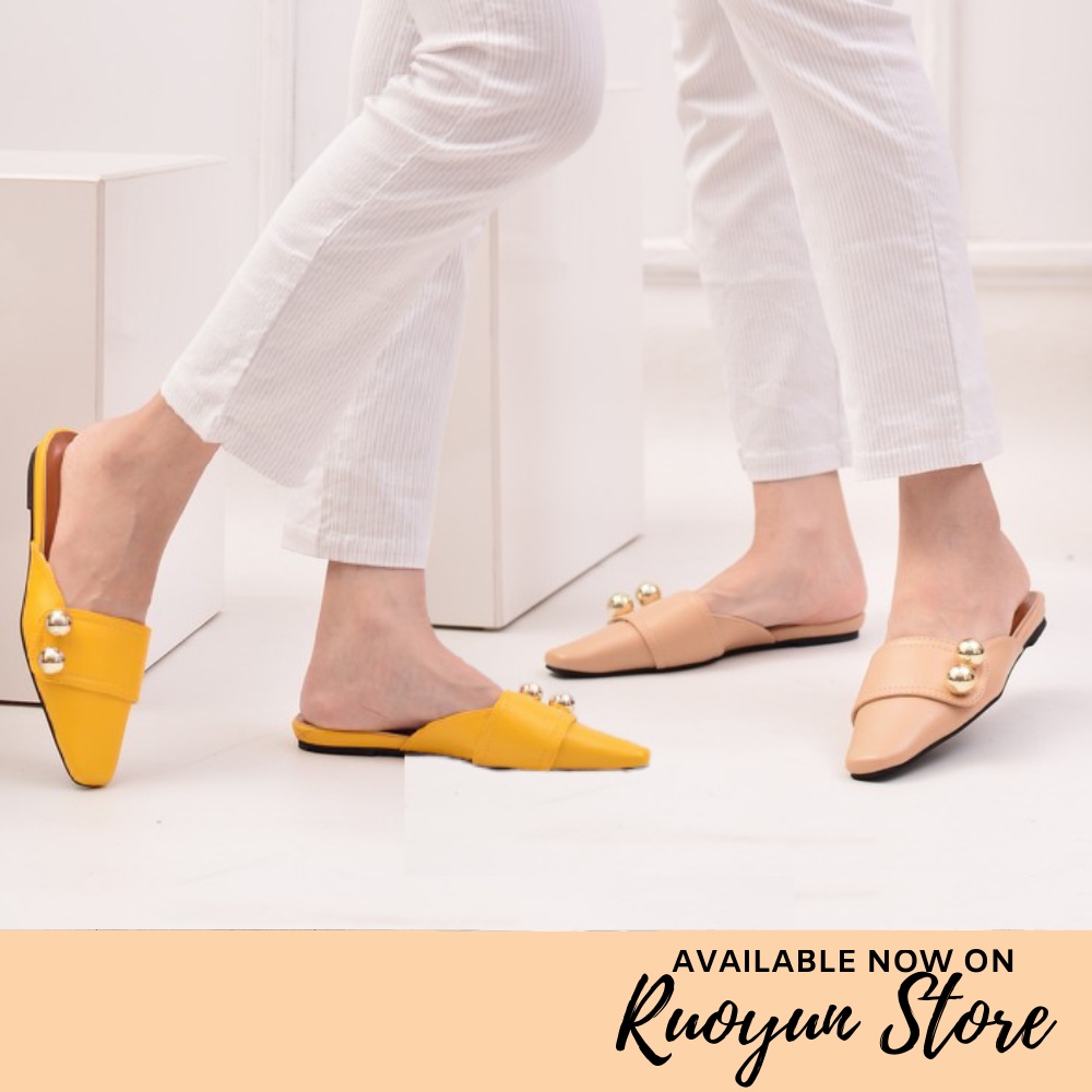 RYS - Raiya Jewels Sepatu Mules Wanita Fashion Casual - Ori Import