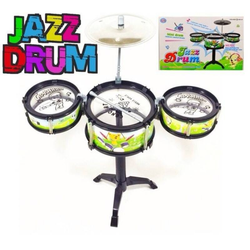 Drum Jazz Set Mini 3 Set / Mainan anak drum mini Set murah / Mainan drum mini murah