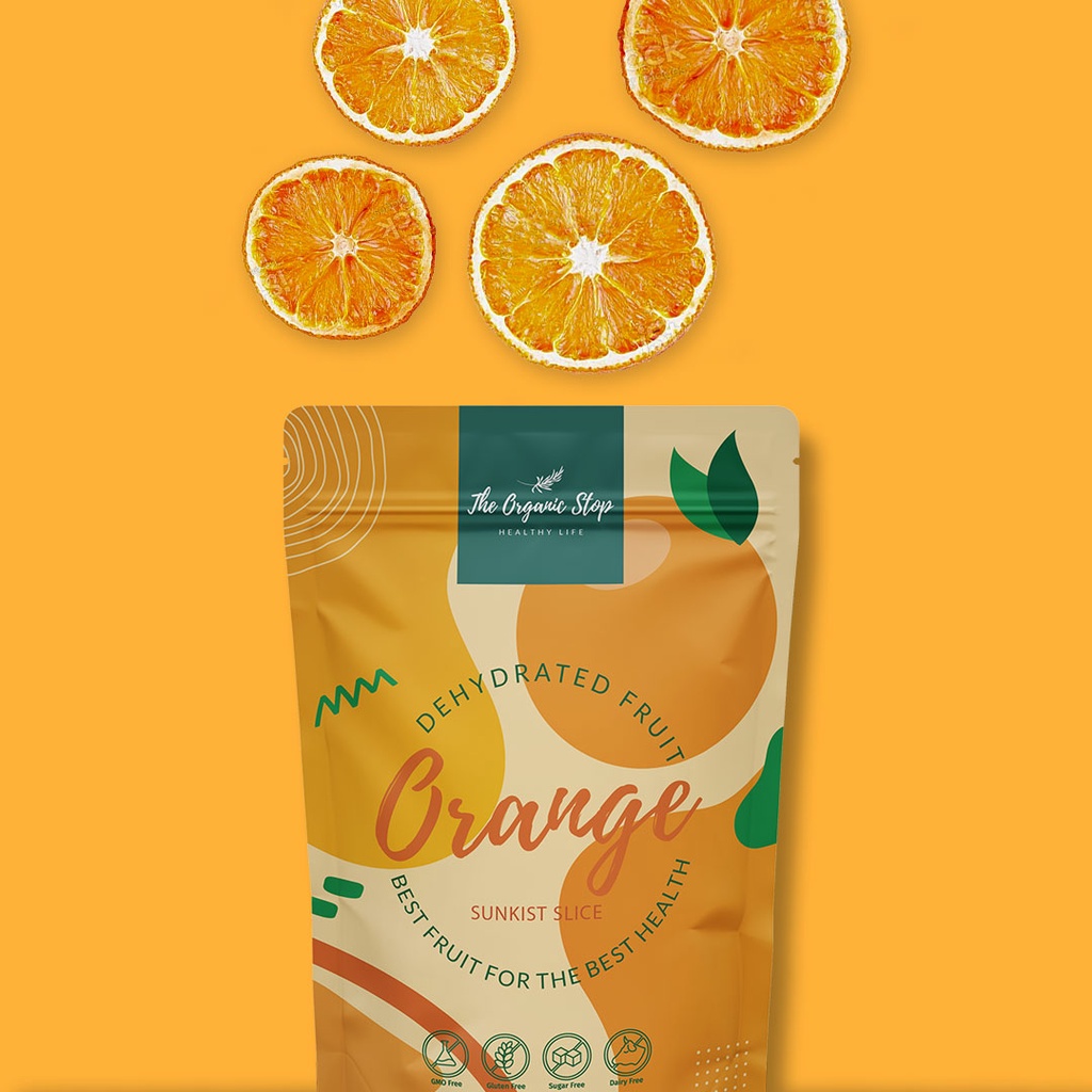 

TheOrganicStop Dried Dehydrated Orange Sliced Buah Jeruk 12gram