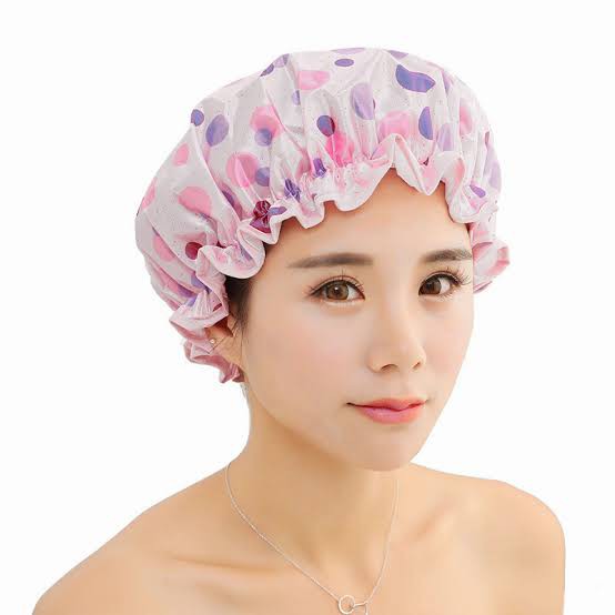 SHOWER CAP TEBAL/TOPI MANDI ANTI AIR WATERPROOF