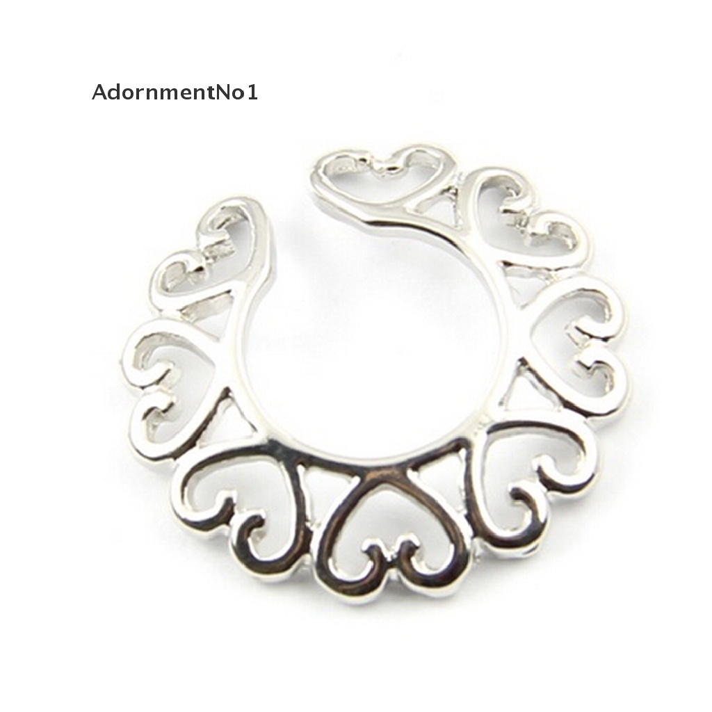 (AdornmentNo1) Anting Tindik Puting Bentuk Hati Bahan Surgical Steel Warna Silver Untuk Wanita