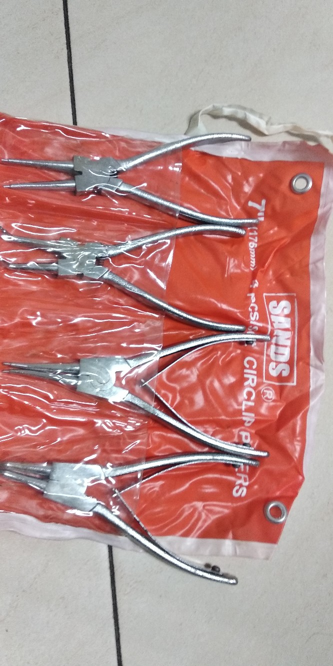 Tang Snapring 7 4pcs/set Snap Ring Circlip Pliers 175mm Sands